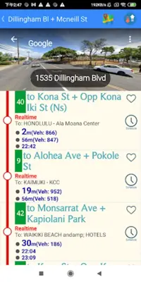 Oahu Honolulu Bus Tracker android App screenshot 4